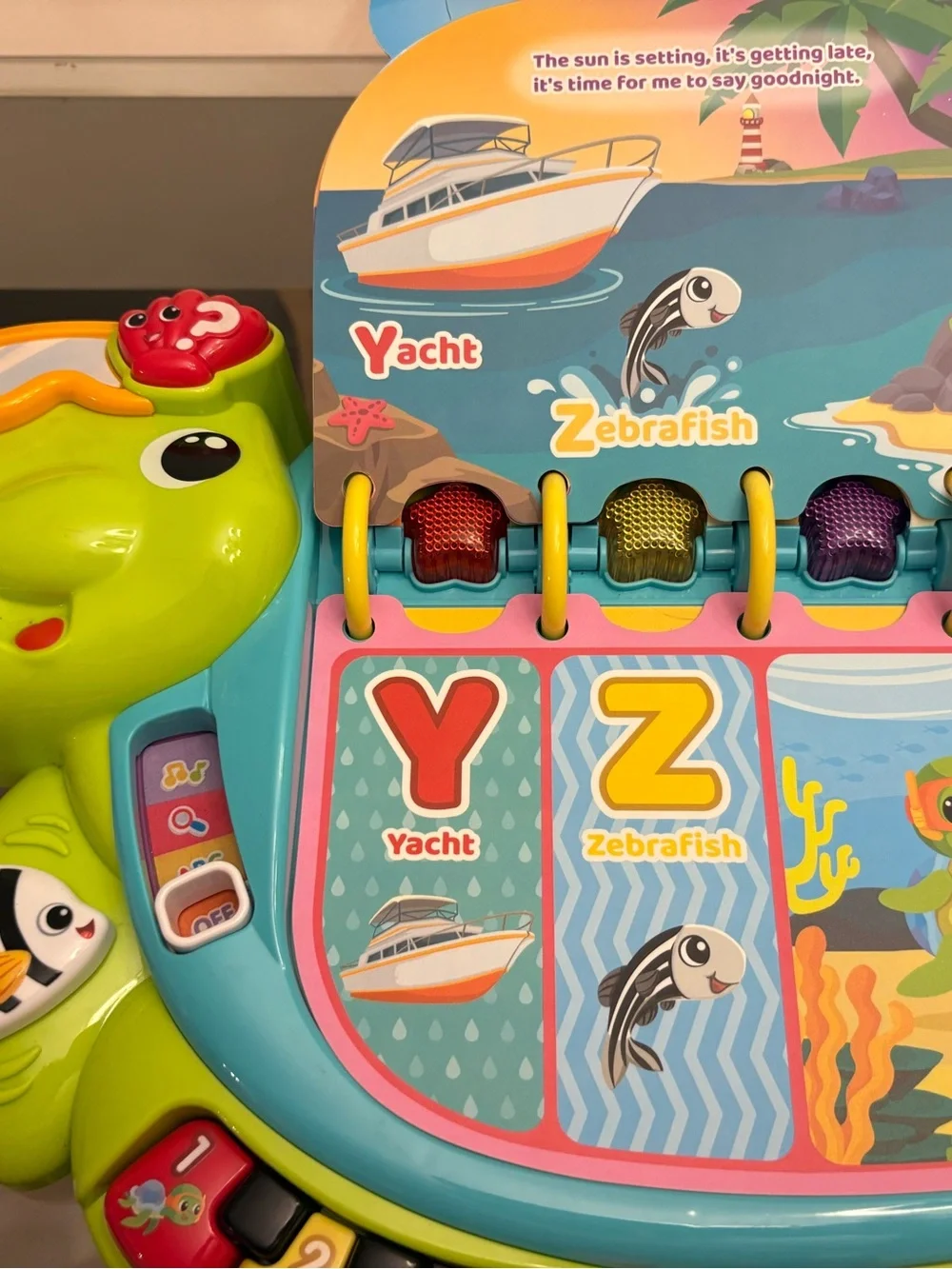 vTech Touch and Teach Sea Turtle Interactive Learning Book Electronic Toy